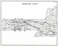 Pennington County, Harney National Forest, Silver City, Custer State Park, Underwood, Rapid City, South Dakota State Atlas 1930c